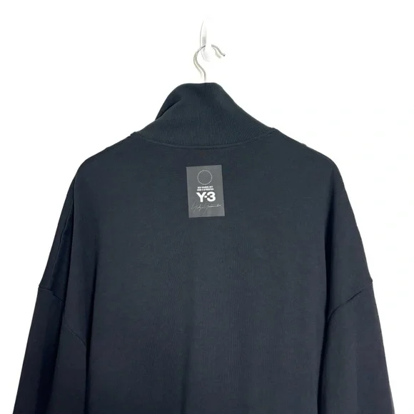 Adidas Y-3 Yohji Yamamoto Jacket Mens Large Black Snap Track Full